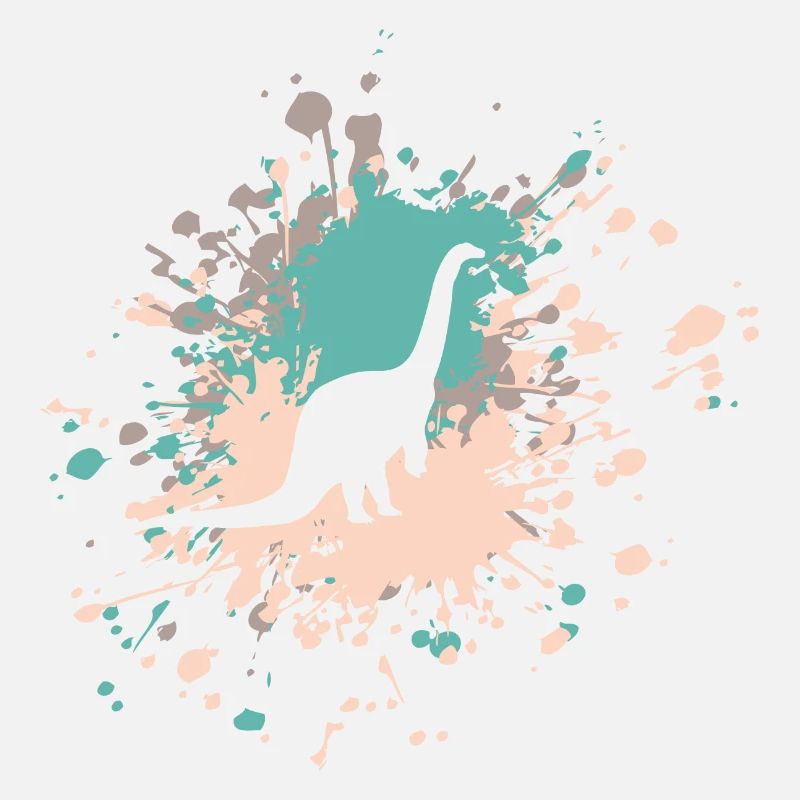 Éclaboussure de couleur de brontosaure