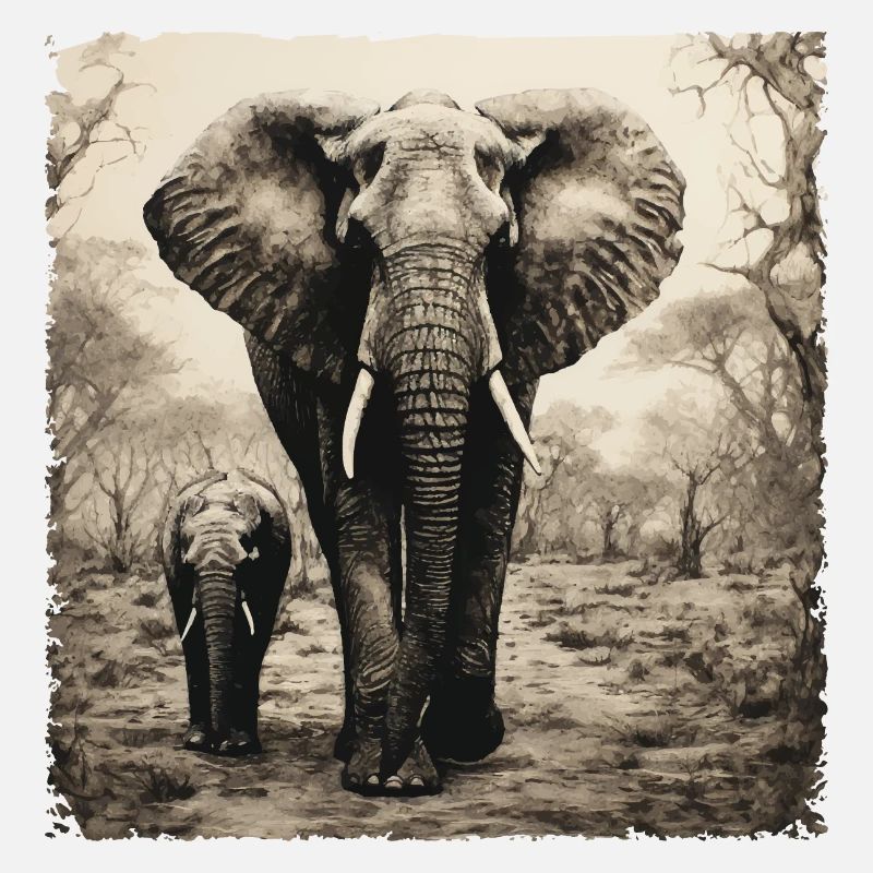 Elephant design for the animal lovers and elephant