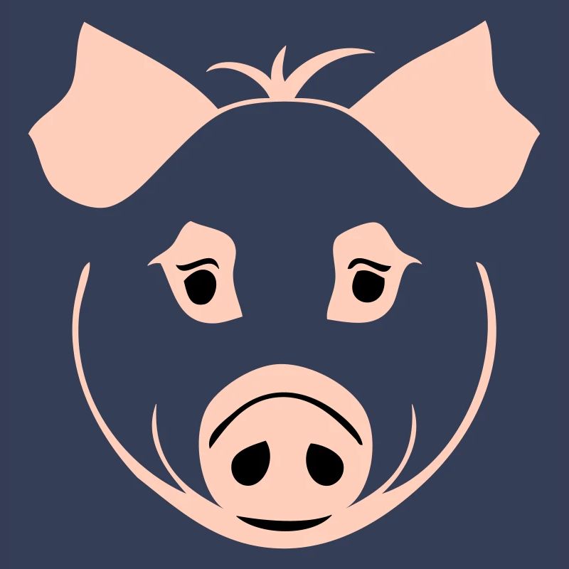Cochon dans le style comique