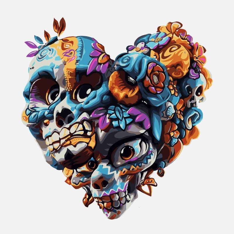 Heart skull