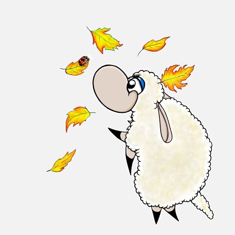 Wolly Sheepling Herbst Blätterfall