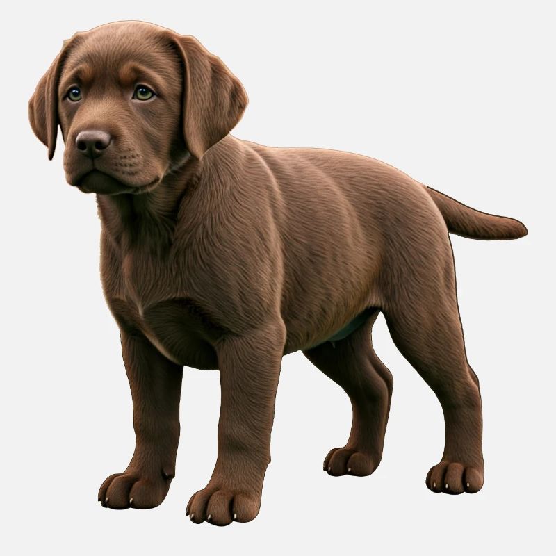 Chiot labrador réel