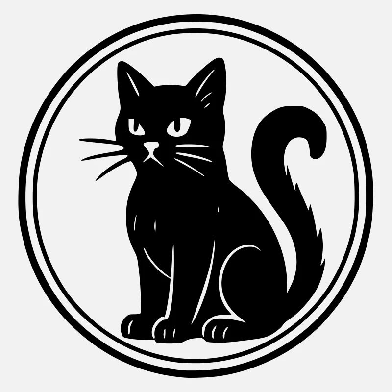 schwarze Katze