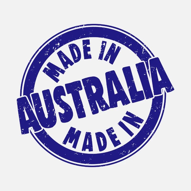 Fabriqué en Australie style rétro