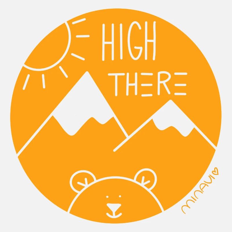 High there / Berge Bär / Wandern / Comic by minavi