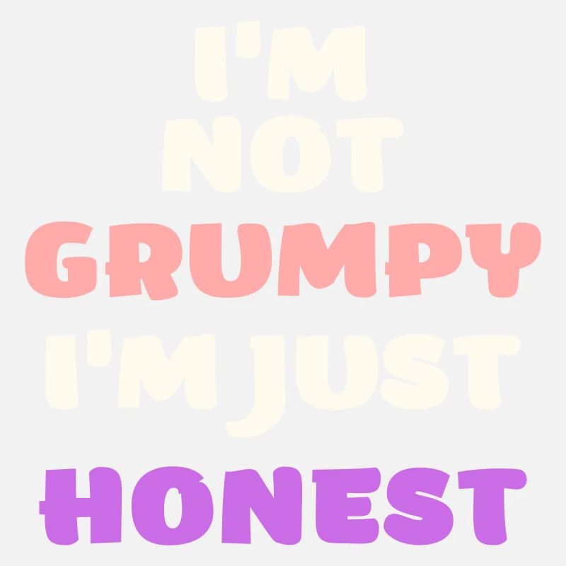 Funny grumpy moody angry honest vector