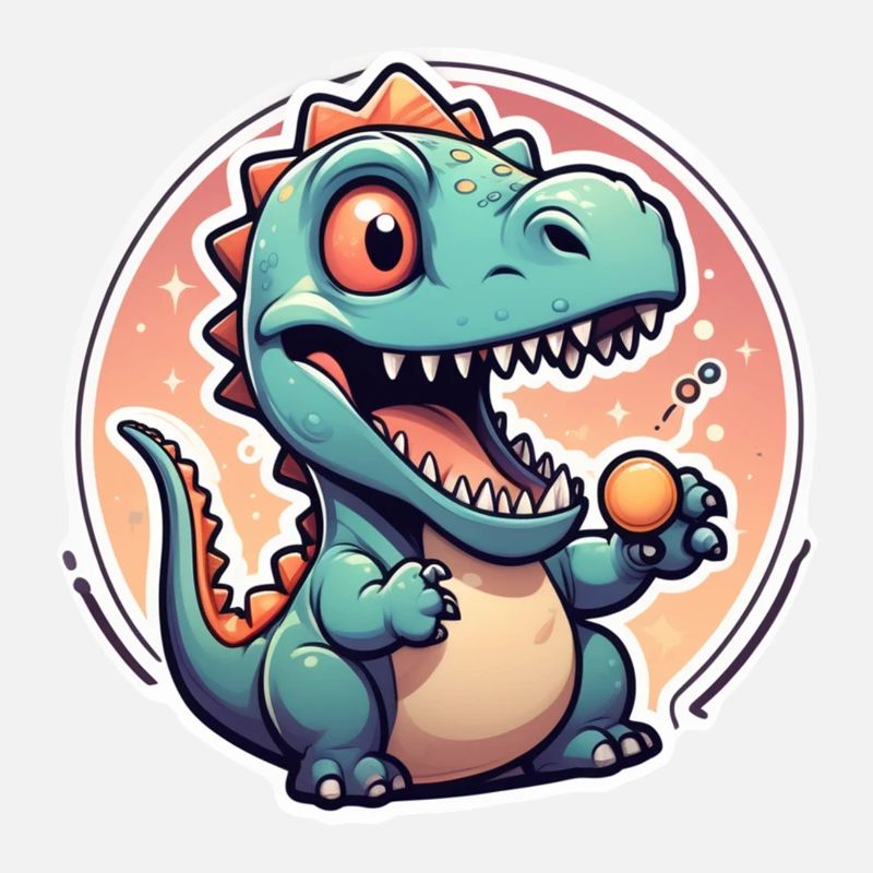 Karikatur-Dinosaurier