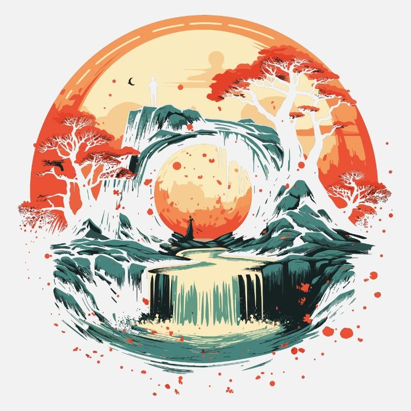 Eine wunderschöne Landschaft in einem Ball