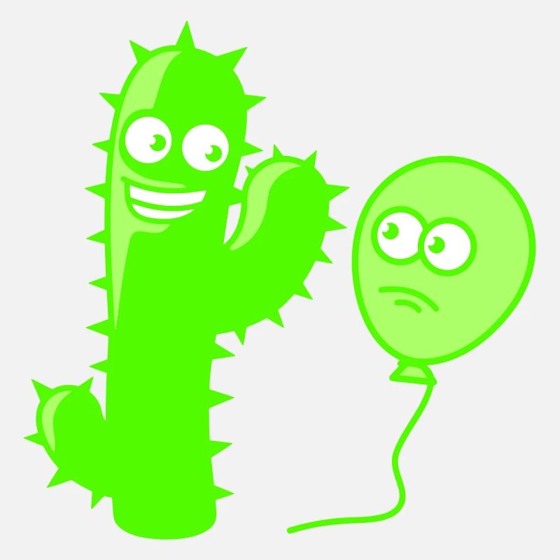 Cactus ballon poignée de main salutation pointes