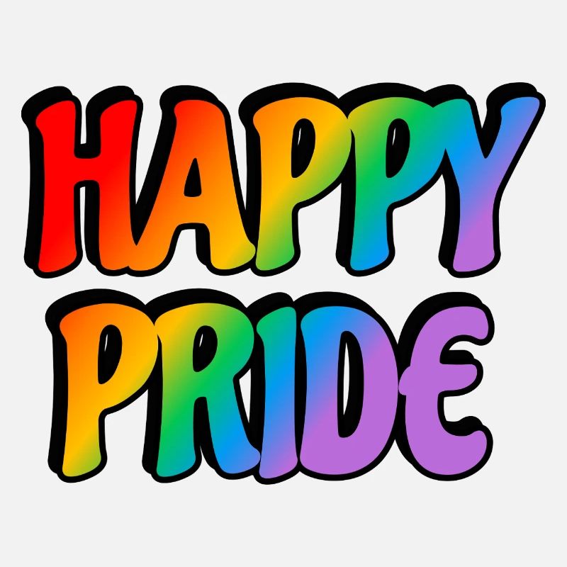 Happy Pride Regenbogen-Text