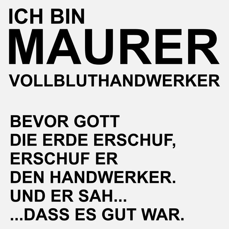 Ich bin Maurer