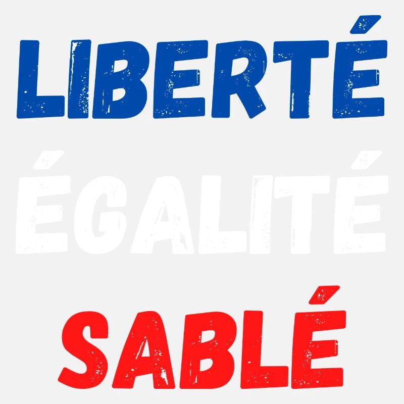 Liberté égalité sablé