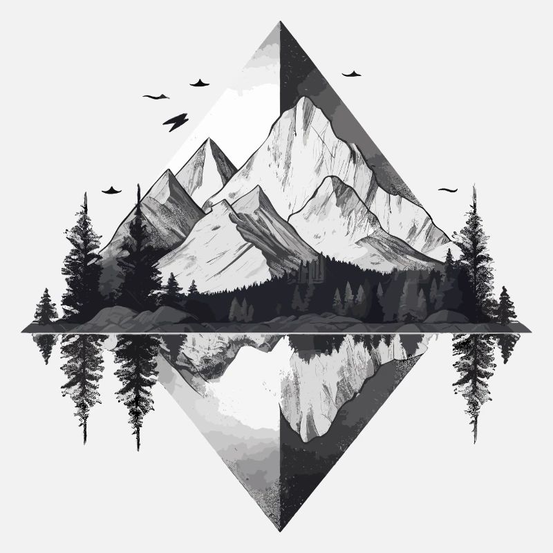 Montagnes minimalistes