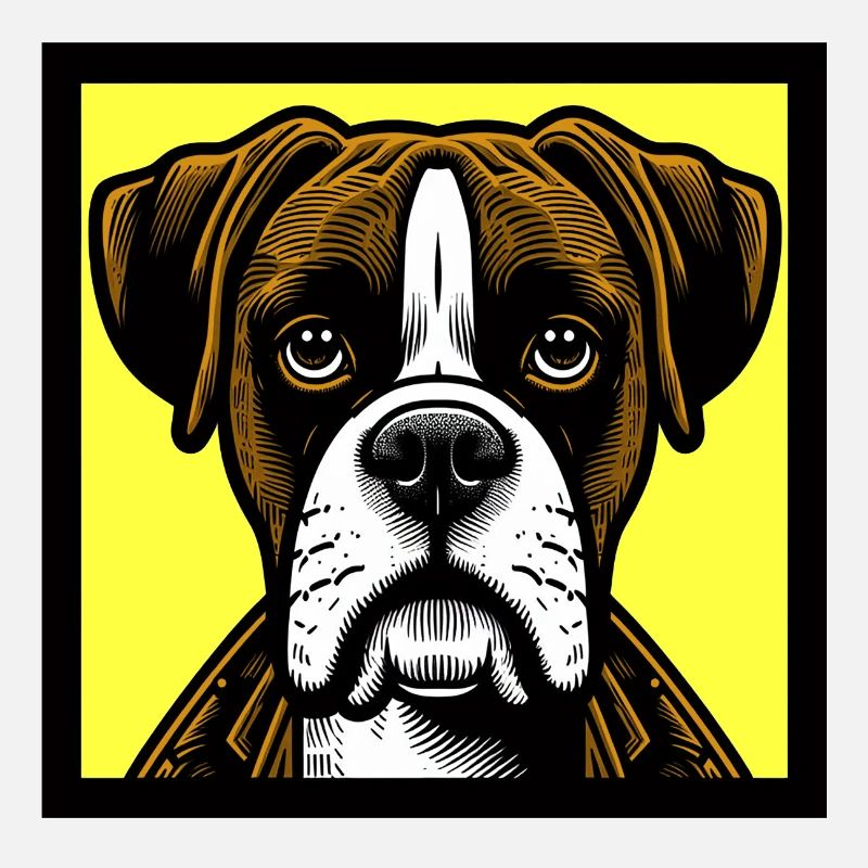 Boxer Hund Pop Art