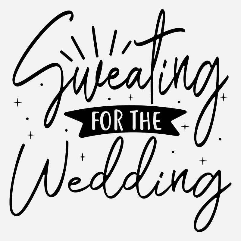 Sweating for wedding bride JGA Bachelor Party