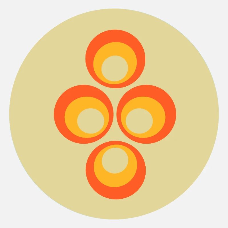 70s Pattern Retro Hippie Flowers Power