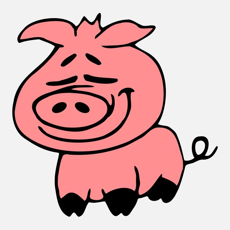 Cute Cute Cartoon Comic Piglet Pig