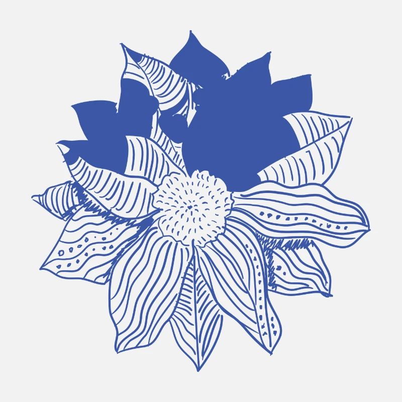 Blume-blau
