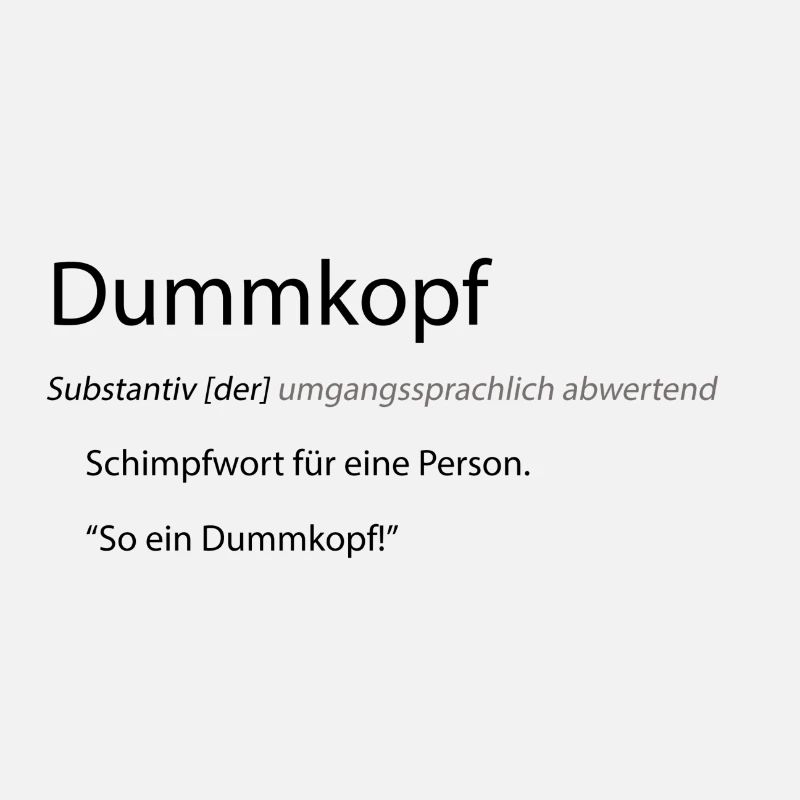 Dummkopf