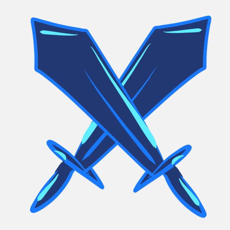 blue sword sword fighting symbol