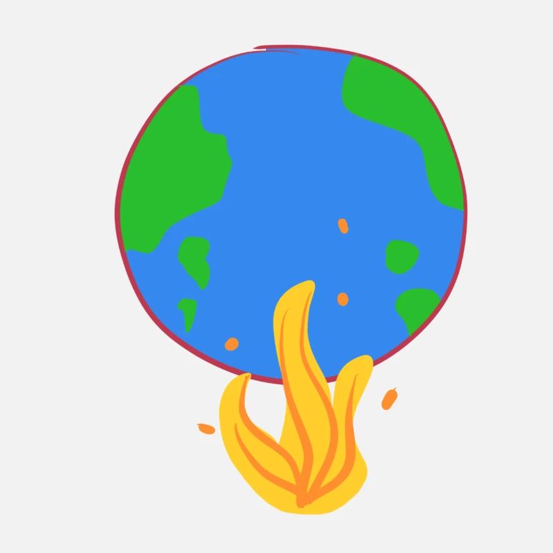erde brennt klimaschutz feuer