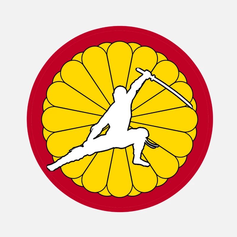 Japan Flagge Land Ninja rot Sonne Siegel Geschenk