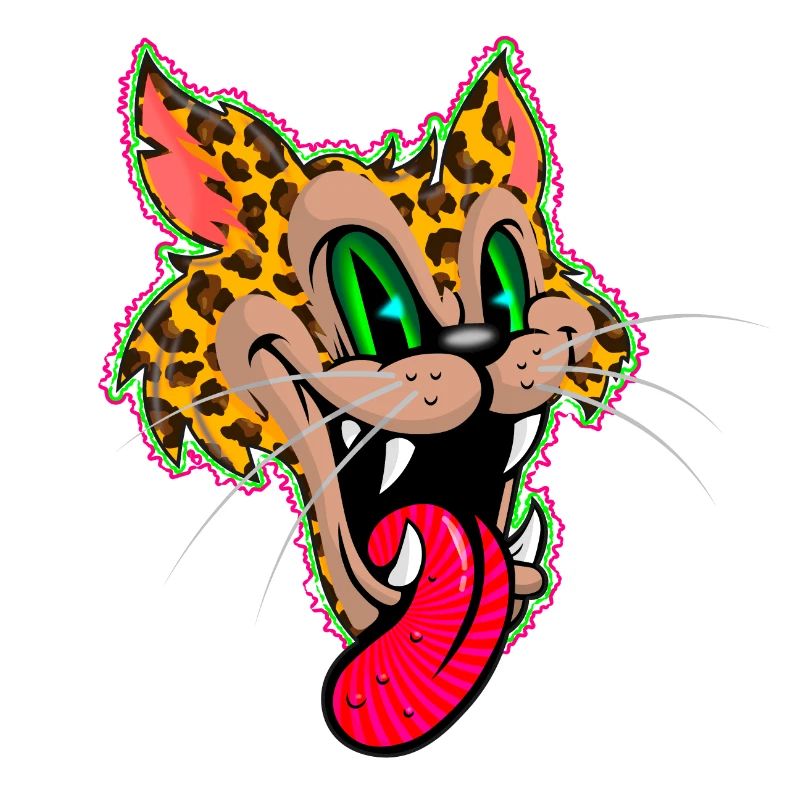 Leopard Comic Psychedelic