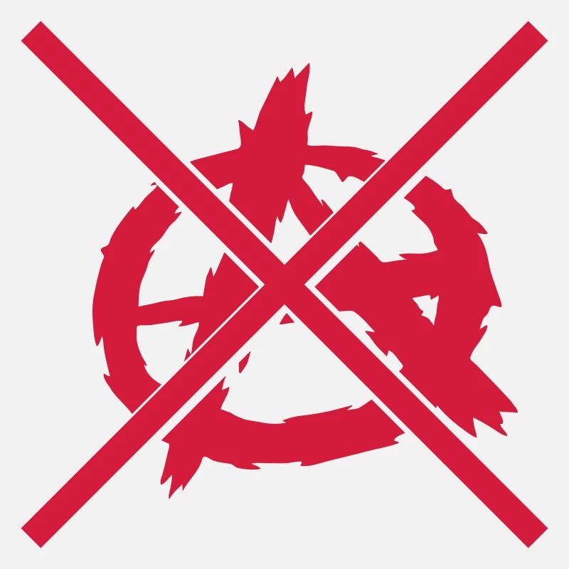 Interdit aucun symbole d'anarchie
