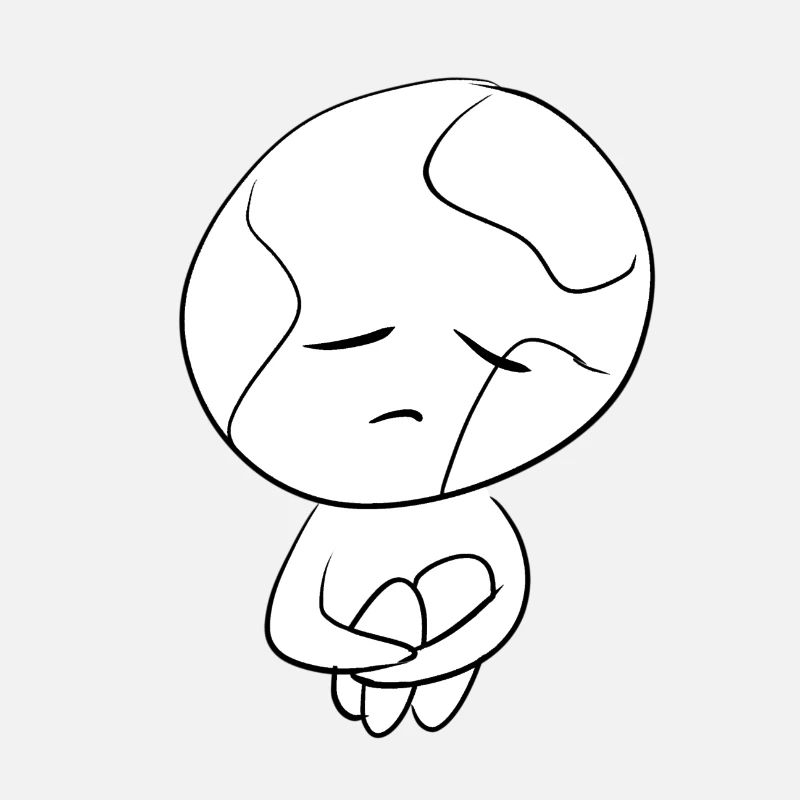 earth sad climate protection planet symbol