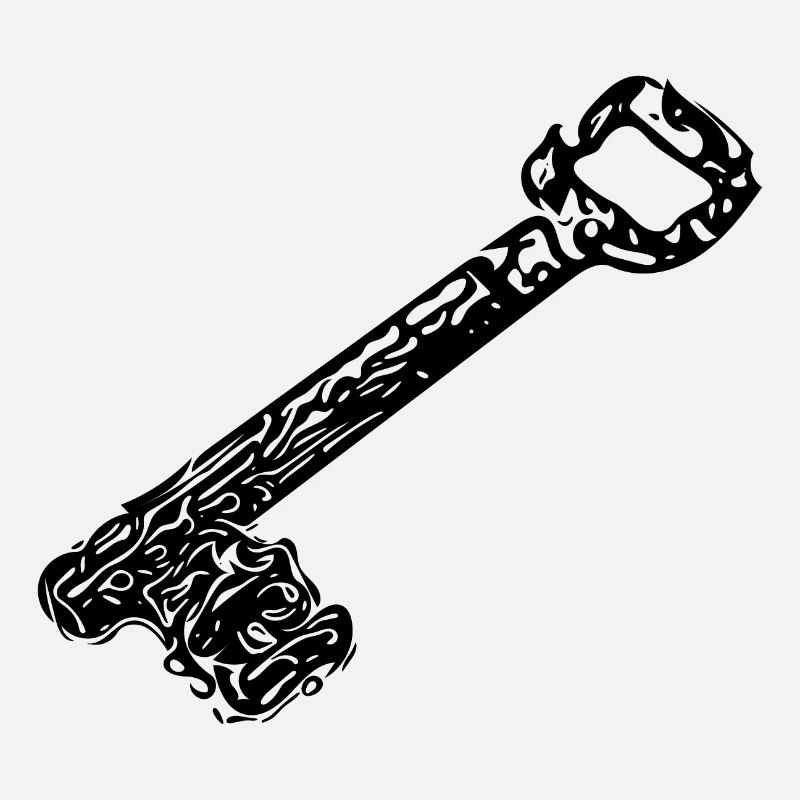 Vintage ancient rusty rustic house keys