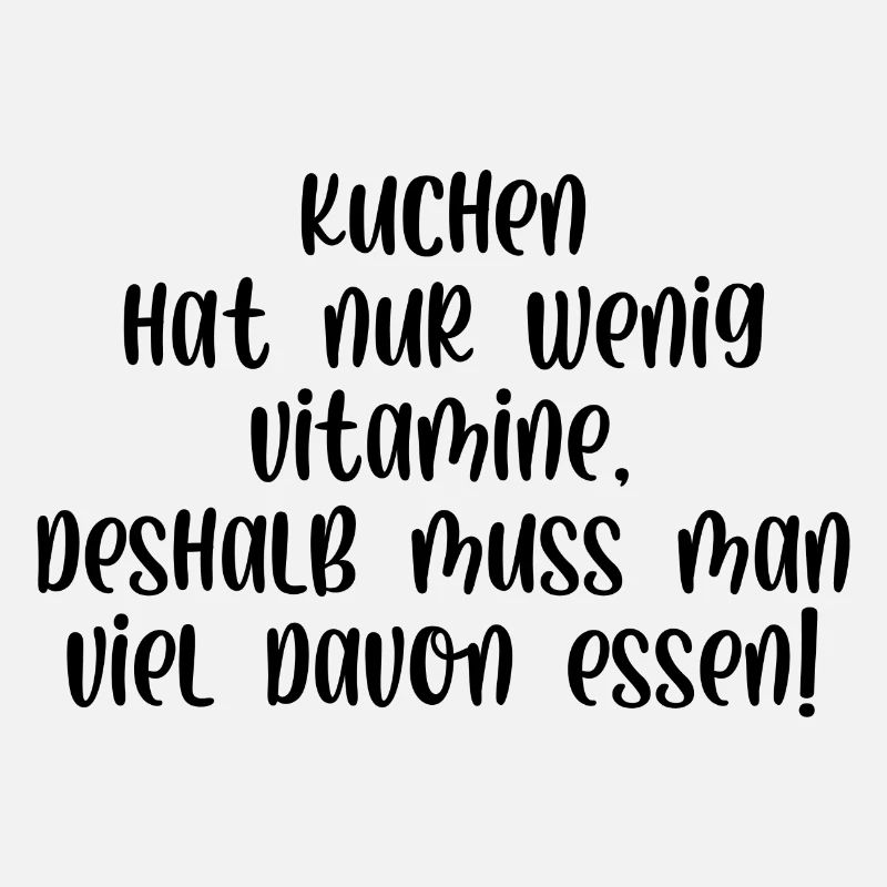 Kuchen hat wenig Vitamine deshalb viel davon essen