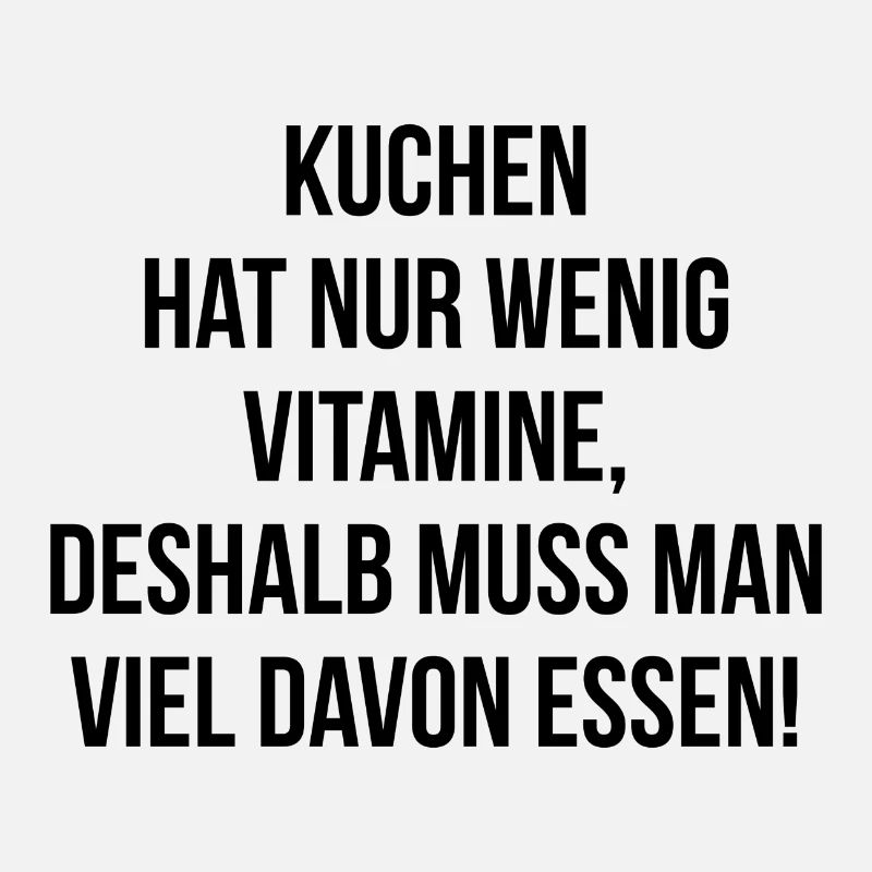 Kuchen hat wenig Vitamine deshalb viel davon essen