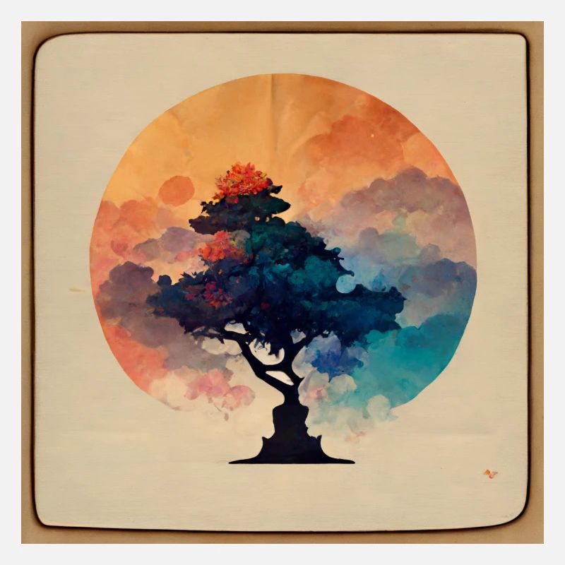 l'arbre d'aquarelle