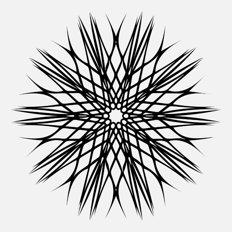 Lignes géométriques Cercle Forme mandala