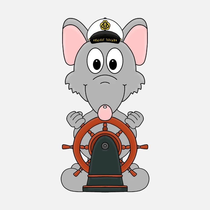 WASSERRATTE - KAPITÄN - RATTE - BOOT - SCHIFF