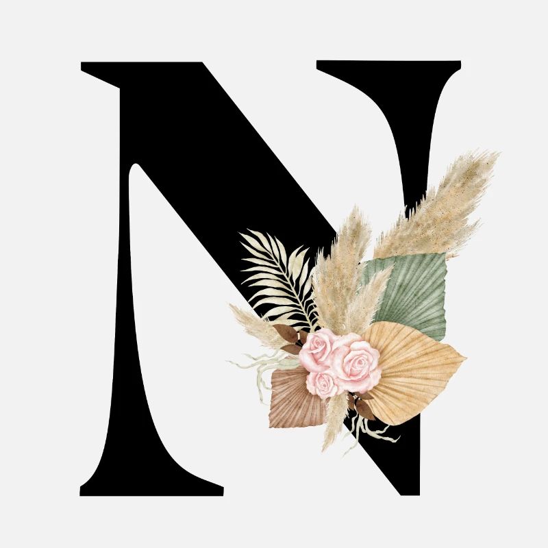 Buchstabe N Blumen