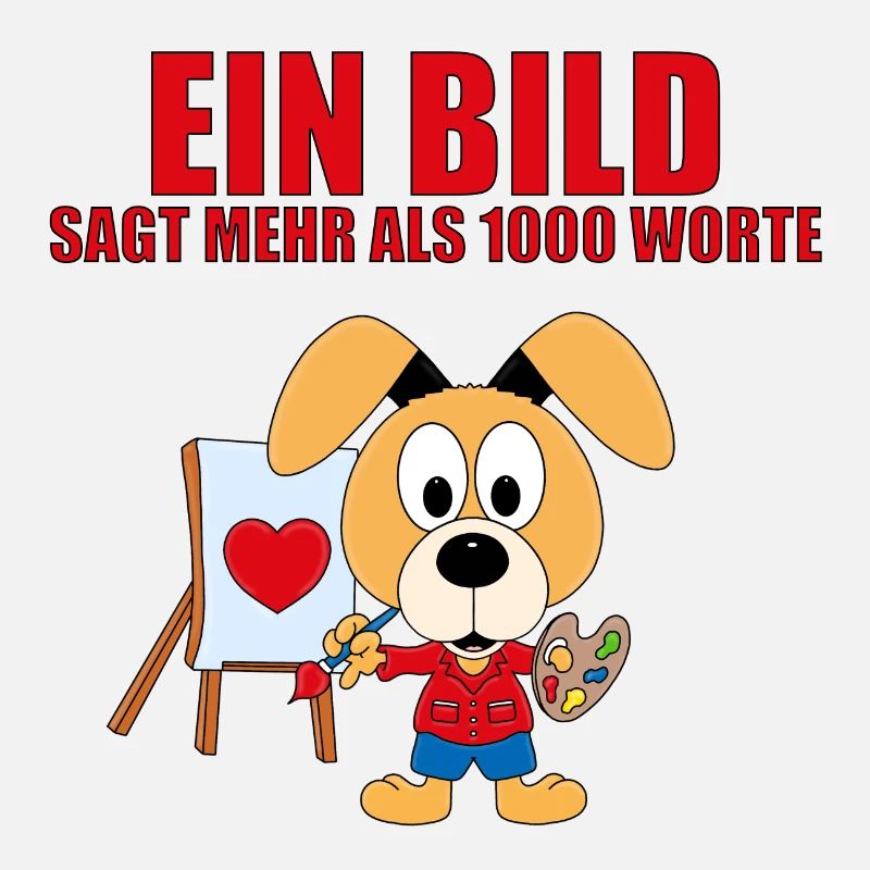 HUND - MALER - KÜNSTLER - LIEBE - EIN BILD SAGT...
