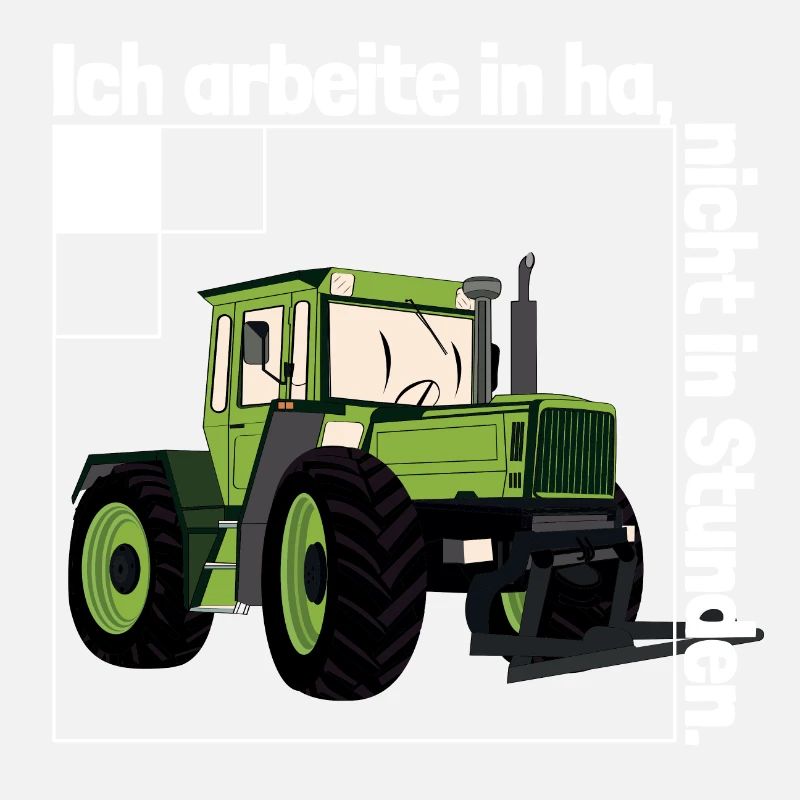 Ich arbeite in Hektar - Lohnarbeit Bauer MB Trac