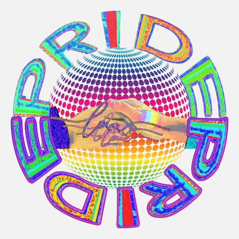 RAINBOW PRIDE - loving hands reaching out