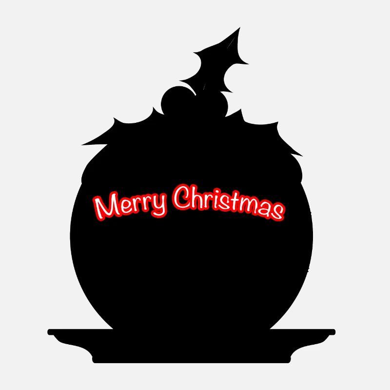 Christmas Pudding SIlhouette