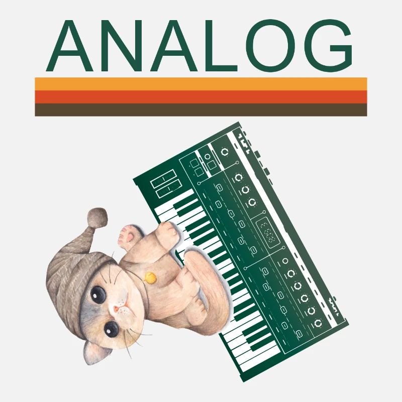 Synths Analog Retro Cat Synthesizer