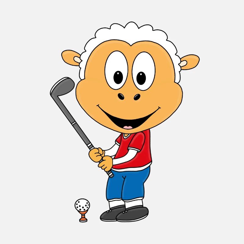 SCHAF - GOLF - GOLFER - GOLFBALL - GOLFSCHLÄGER