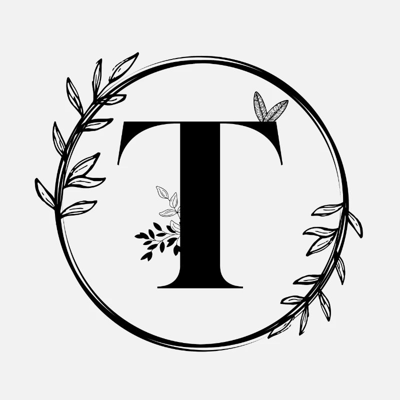 Blumenbuchstabe T