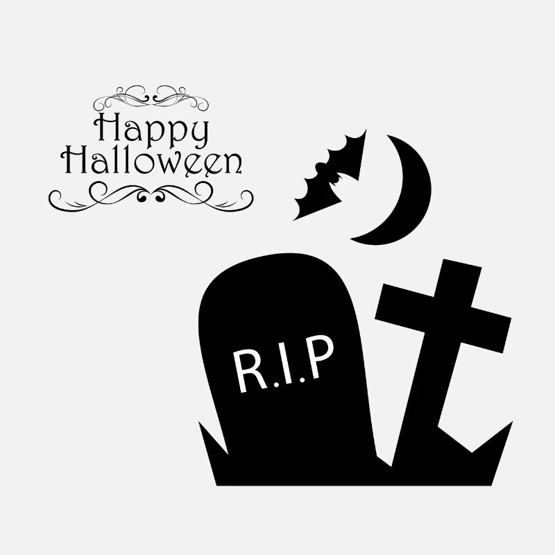 tombe RIP pierre tombale d'halloween