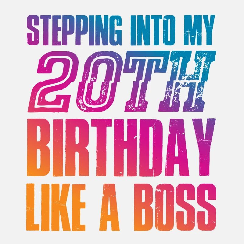 20. Geburtstag 20 Jahre Spruch Geschenk