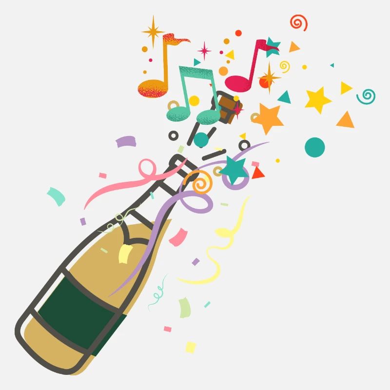 Bouteille ,musical éclat festif