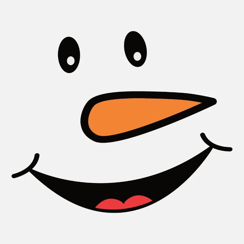 Drolliges Schneemann Gesicht