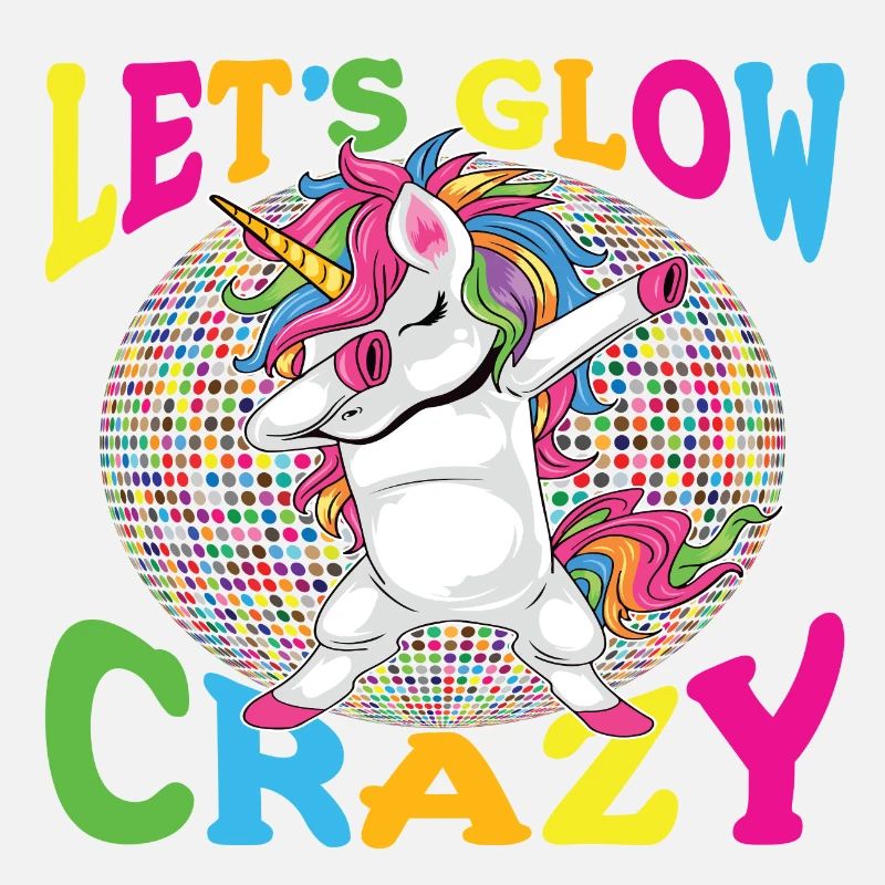 Licorne Let s Glow Crazy