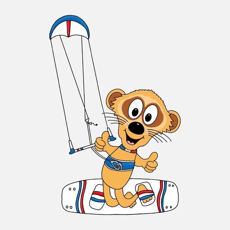 KITESURFER - KITEN - KITE - ERDMÄNNCHEN - TIERISCH
