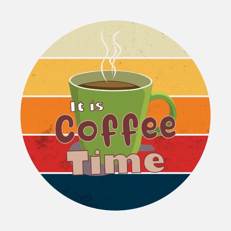 C’est Coffee Time Retro en arrière-plan